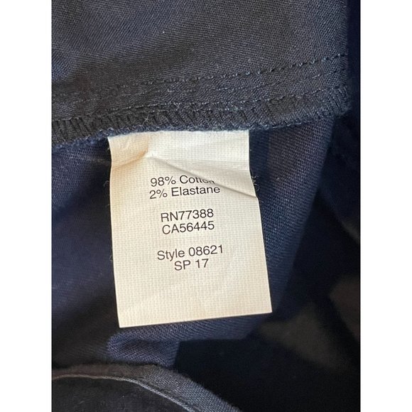 J. Crew Womens Chino Pants Frankie Stretch Slim Fit Mid Rise Navy Blue Size 6 - Picture 14 of 14